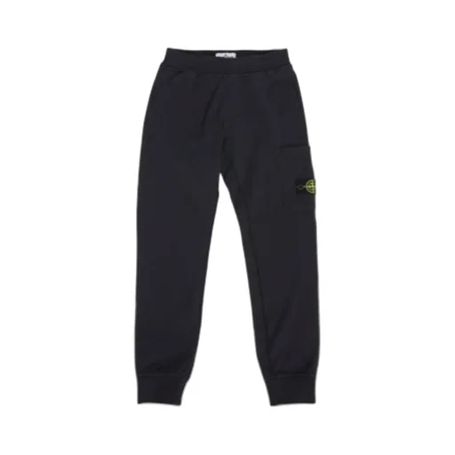 Stone Island Junior Compass-Patch Straight Hem Track Pants