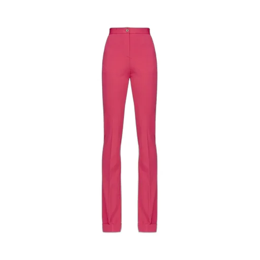 Pressed-Crease High-Waist Trousers