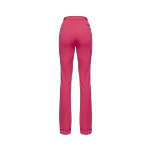 Pressed-Crease High-Waist Trousers