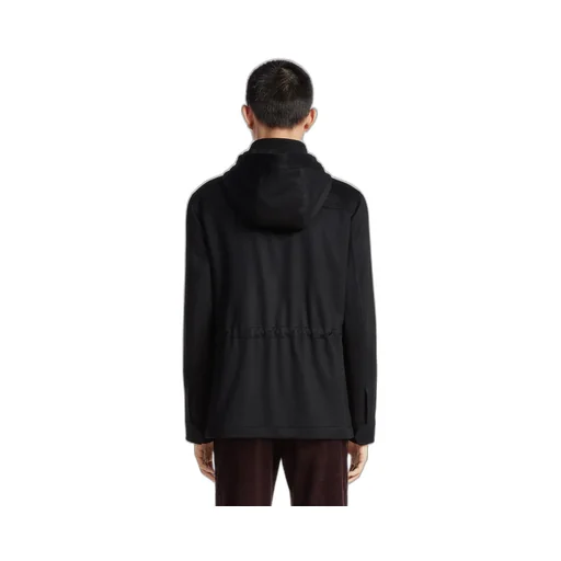 Zegna Oasi Elements Cima Drawstring Over Jacket