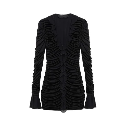 Blumarin Ruffle Detailed Runched Dress