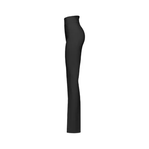 High-Waisted Front-Slit Trousers