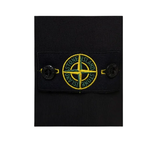 Stone Island Junior Logo Patch Long Sleeved Hoodie