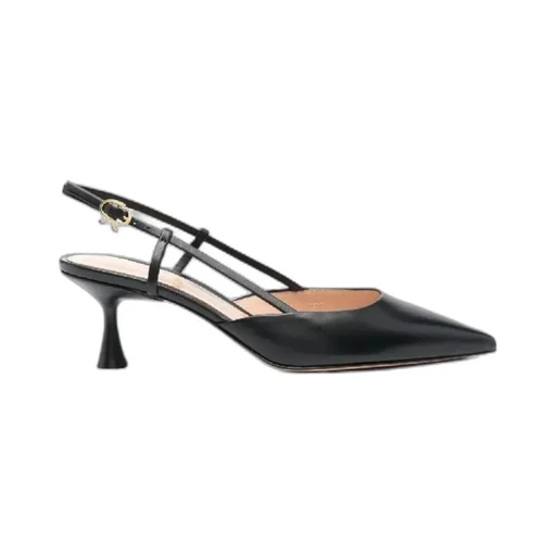 Gianvito Rossi Pointed-Toe Slingback Buckle-Fastened Pumps