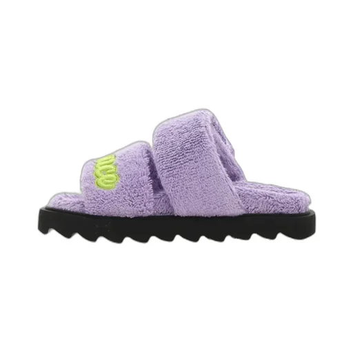 Versace Kids Logo Embroidered Slip-On Slides