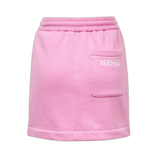 Logo-Print Cotton Miniskirt