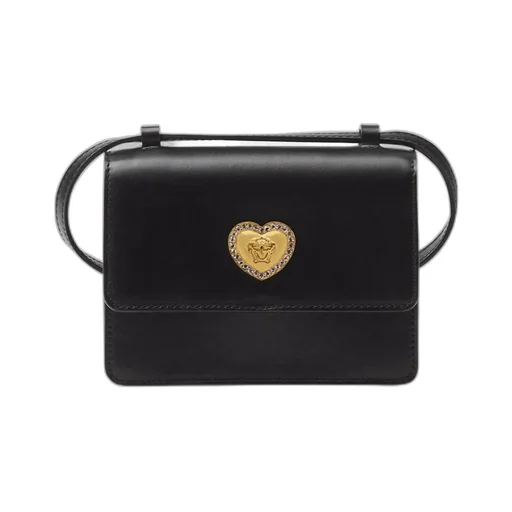Versace Kids Medusa Head Plaque Strapped Shoulder Bag