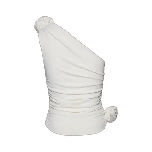 Magda Butrym One Shoulder Ruched Top