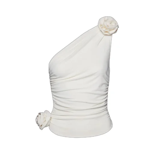 Magda Butrym One Shoulder Ruched Top