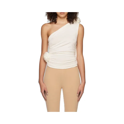 Magda Butrym One Shoulder Ruched Top