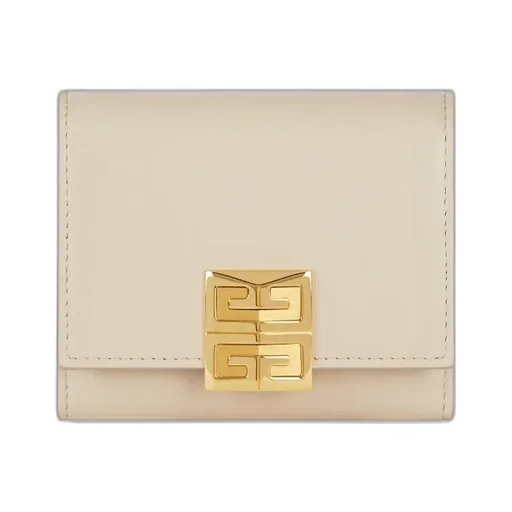 4G Trifold Wallet In Calfskin Leather
