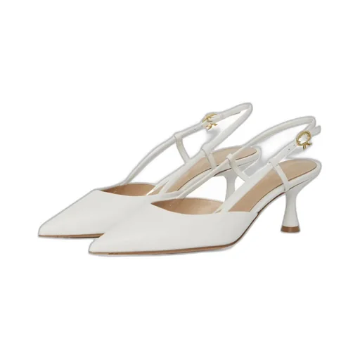 Logo Exposed Heels