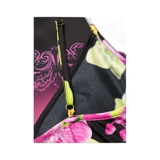 Medusa-Print Spaghetti-Strap Dress