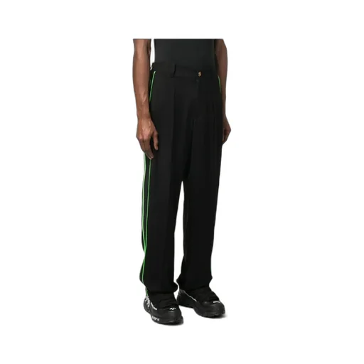 Versace Stripe-Detailed Straight-Hem Trousers