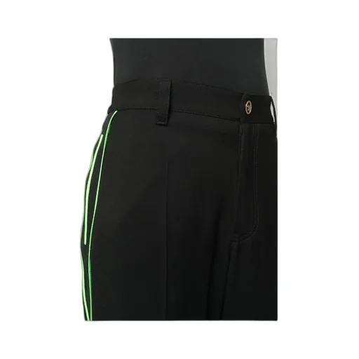 Versace Stripe-Detailed Straight-Hem Trousers