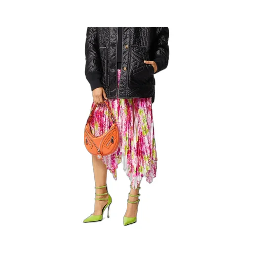 Versace Floral Printed Pleated Skirt