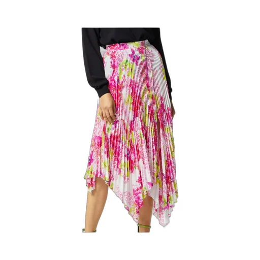 Versace Floral Printed Pleated Skirt