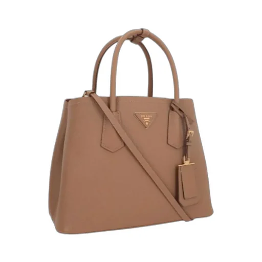 Small Saffiano Leather Double Prada Bag
