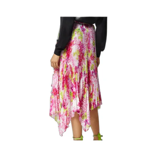 Versace Floral Printed Pleated Skirt