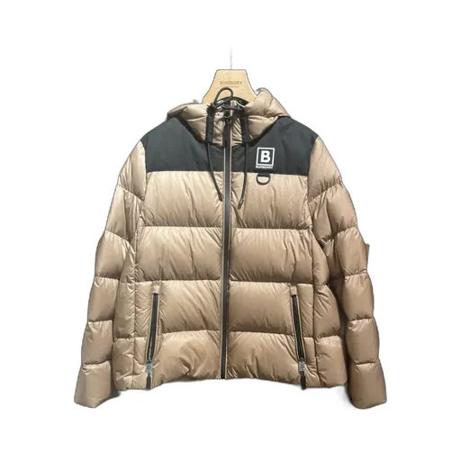 Logo Quilted Down Jacket