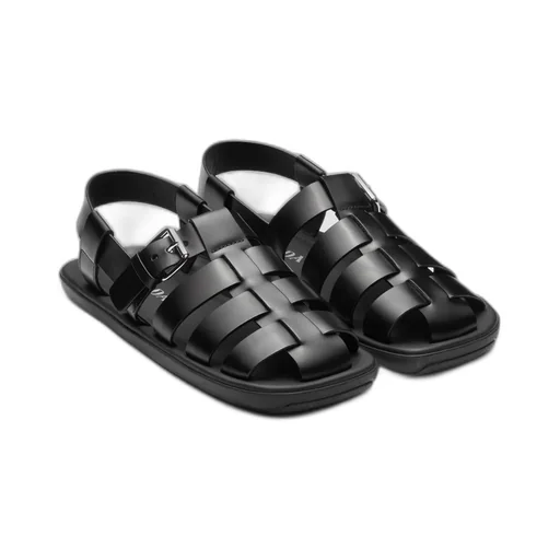 Brushed Leather Sandals