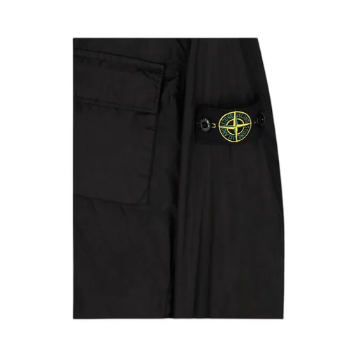 Stone Island Junior Logo Patch Hooded Zipped Jacket