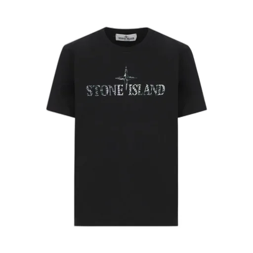 Stone Island Junior Logo Printed Crewneck T-Shirt