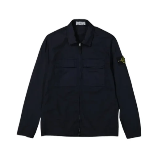 Zip-Fastening Long-Sleeve Shirt