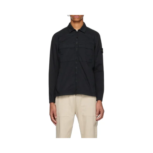 Zip-Fastening Long-Sleeve Shirt