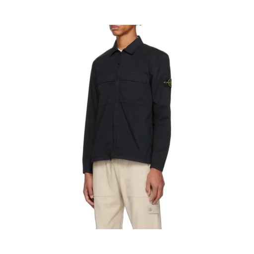 Zip-Fastening Long-Sleeve Shirt