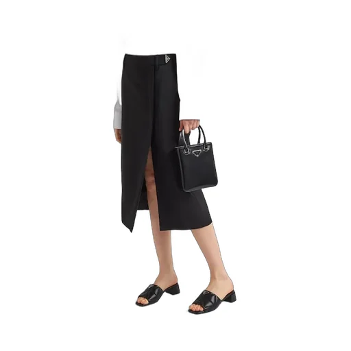 Prada Logo-Plaque Slip-On Sandals