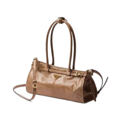 Prada Triangle-Logo Tote Bag
