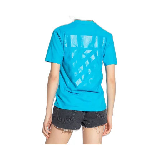 Off-White Diagonal Striped Crewneck T-Shirt