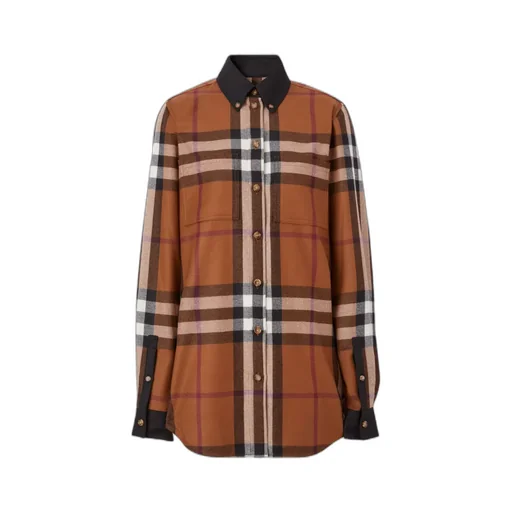 Burberry Check Printed Buttoned Shirt