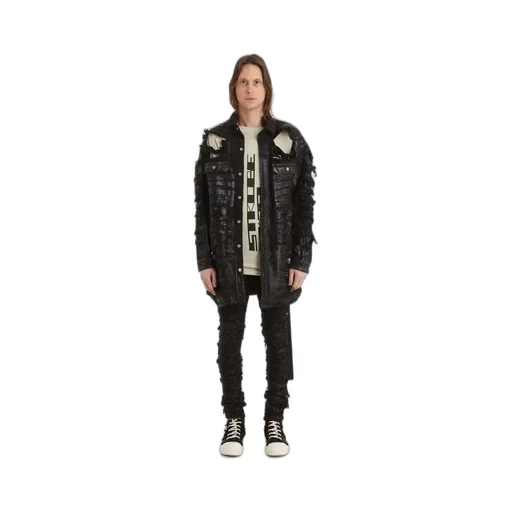 Black Tyrone Cut Jeans