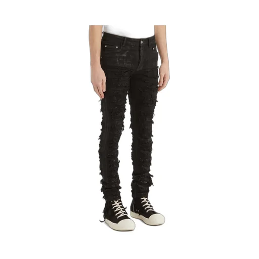 Black Tyrone Cut Jeans