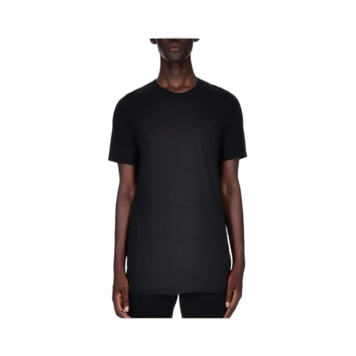 Black Plain Knitted T-Shirt