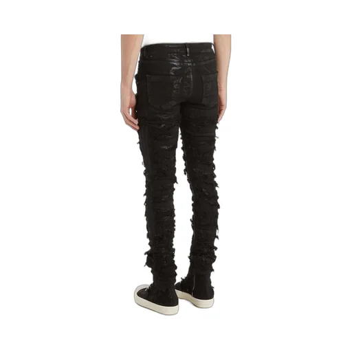 Black Tyrone Cut Jeans