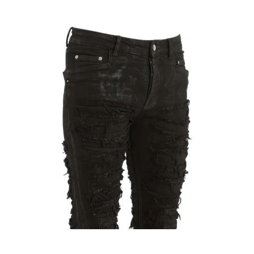 Black Tyrone Cut Jeans