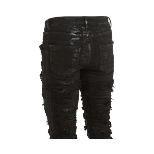 Black Tyrone Cut Jeans