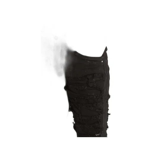 Black Tyrone Cut Jeans