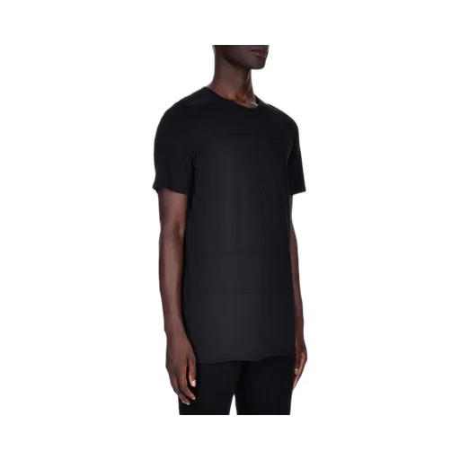 Black Plain Knitted T-Shirt