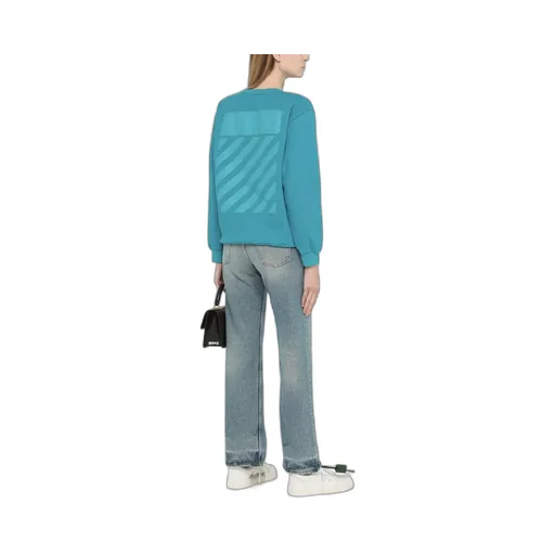 Diag-Stripe Print Sweatshirt