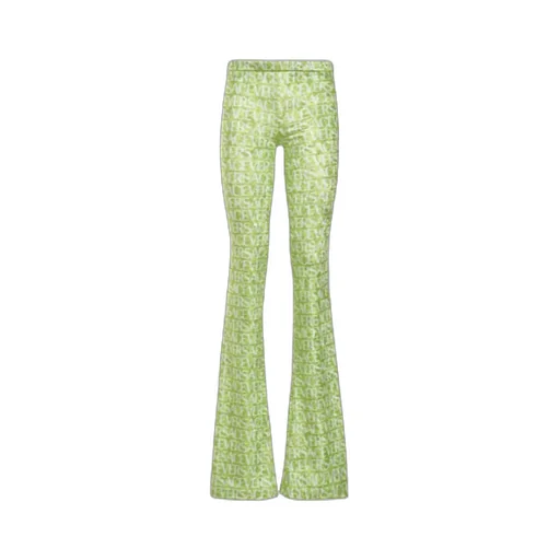 Logo-Print Flared Trousers