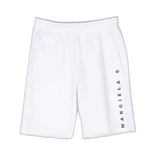 Mm6 Maison Margiela Kids Logo Printed Track Shorts