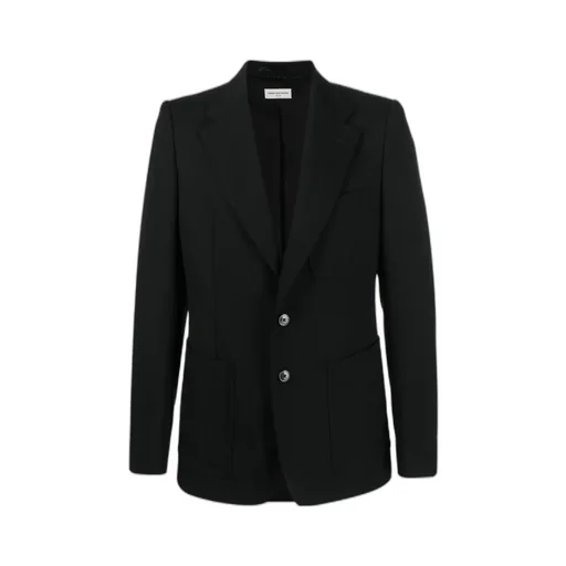 Logo Lapel Suit Jacket