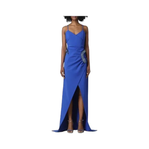 Snake-Detail Maxi Dress