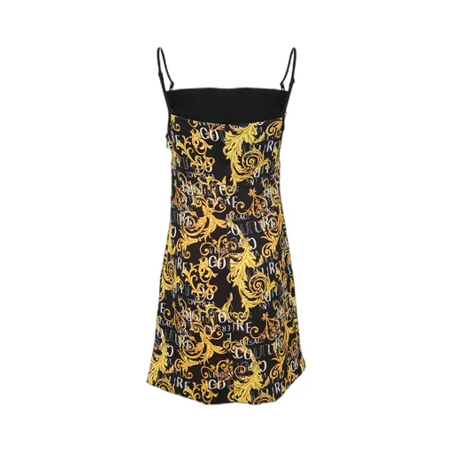 Versace Jeans Couture Logo Printed Sleeveless Mini Dress