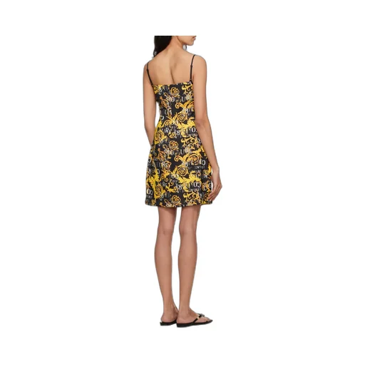 Versace Jeans Couture Logo Printed Sleeveless Mini Dress