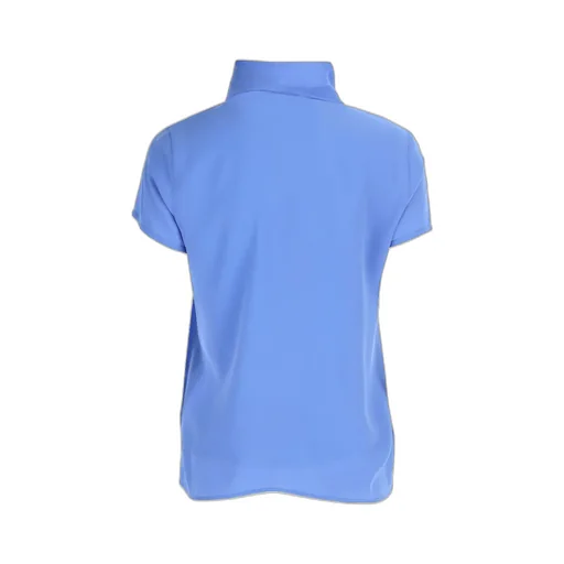Tie-Neck Short-Sleeve Shirt